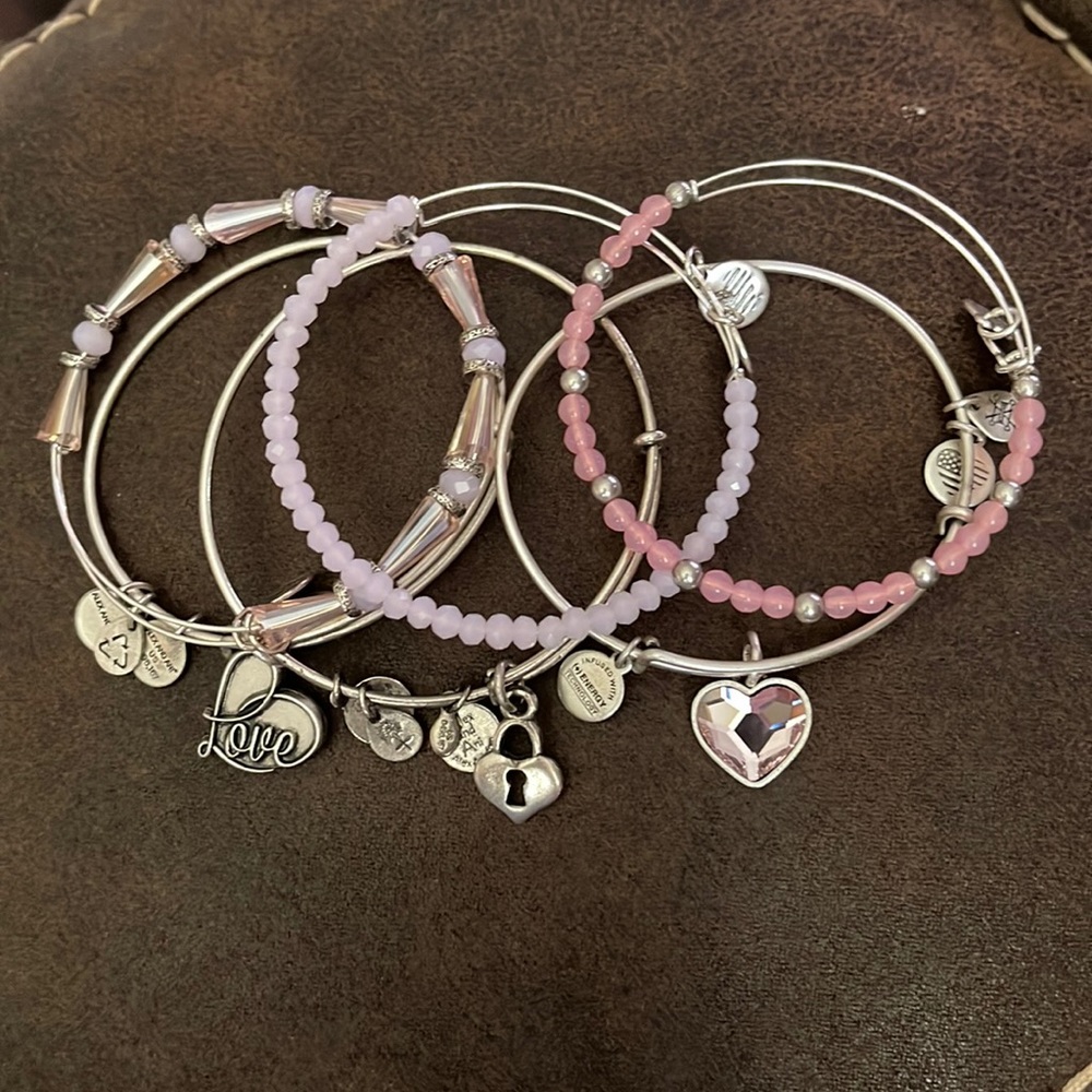 Alex and Ani Valentines Day stack